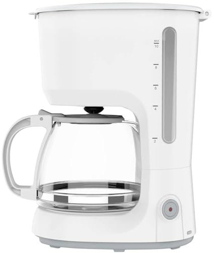 Silva-Homeline KA 2300 Kaffeemaschine Weiß Fassungsvermögen Tassen=10 Glaskanne