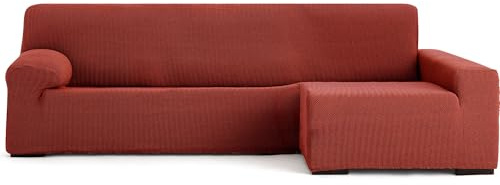 ECOMMERC3 | Copridivano Chaiselongue Braccio Lungo Destra Super Elastico Bielastico - Copridivano Chaiselong Colore Caldaia con Schiume di Tenuta e Gomme di Valida Regolazione Destra o Sinistra