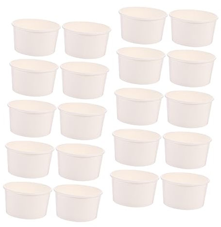 VALICLUD 100 Pezzi Di Coppette Di Carta Per Yogurt E Usa E Getta Per Budino Di Gelatina Ghiacciata