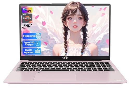 NIMO 15.6'' FHD IPS Student-Laptop-Computer - 16GB RAM 512GB SSD, AMD Ryzen 5(Beat i5-1135G7, 4 Cores Up to 3.7GHz), 65W Type-C, 2 Years Warranty, Fingerprint, Backlit Keyboard, Wi-Fi 5, BT5.2
