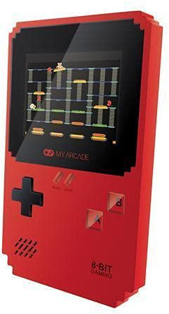 DreamGear My Arcade Pixel Classic Handheld Gaming Device with 300 Built-in Arcade Games, Red