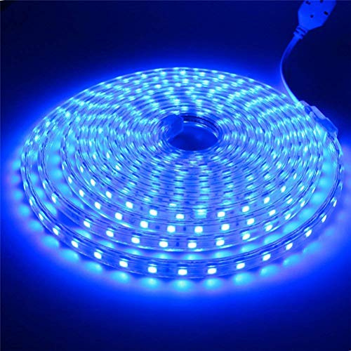 ONSSI® Tiras LED 220V SMD2835 120 Led/m (Azul,3M) IP65 Impermeable Tira Led Sin Alambre con Enchufe