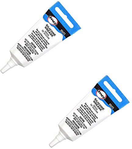 Danco Waterproof Silicone Faucet Grease | Silicone Sealant | Plumbers valve Grease for O-rings | 0.5 oz. | 2-Pack (88693)