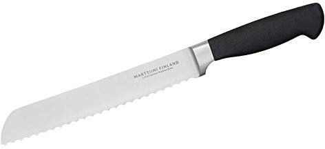 Marttiini KIDE Brotmesser, Stahl 1.4116, geschmiedet, satinierte Klinge, Santoprene-Griff