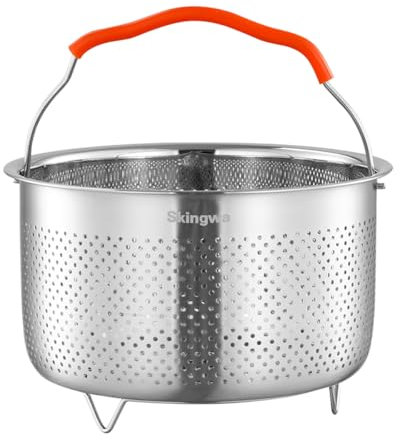 Steamer Basket for Instant Pot 18/8 Stainless Steel Strainer Basket Pressure Cooker Accessories (3L)