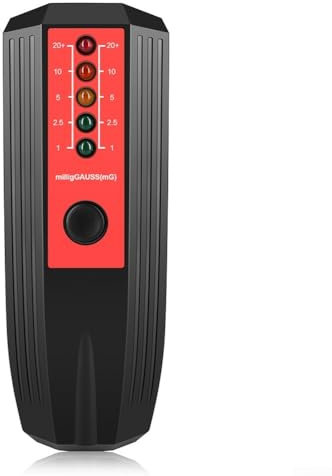 Radiation Tester Dosimeter for GEIGER Counter EMF Electromagnetic Tester Yourself and Loved from Harmful Radiation (black+red)