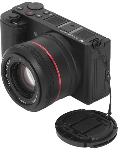 Yunir Fotocamera Digitale, Fotocamera Reflex 5K HDR 30 Fps da 64 MP con Touchscreen IPS da 3,2 Pollici, Zoom Ottico 12X, connettività Cordless Fidelity, Fotocamera Multimodale