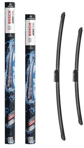 Bosch Aerotwin Aerotwin eA 088 S Front-Scheibenwischer - Set mit 2 Ersatz-Scheibenwischern und vormontiertem Multi-Clip-Adapter - 2 Wischblätter, 650 mm und 500 mm - in platzsparender Verpackung