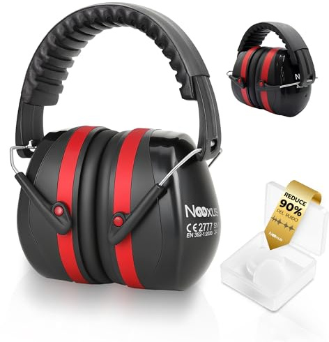 Nexus Cascos Insonorizacion Para Estudiar con tapones oidos cancelacion de ruido 34dB | Cascos Cancelación de Ruido | Cascos Antiruido | Cascos Insonorizados | Auriculares Cancelacion Ruido (FOLD)