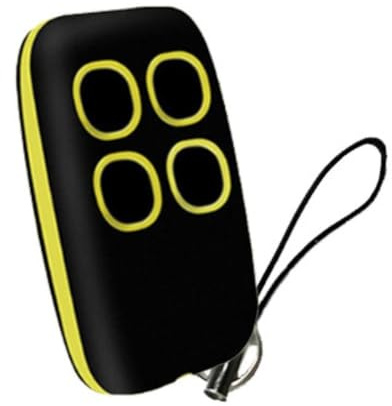 Telecomando wireless multifrequenza clone, 280-868 MHz, apprendimento e copia per sistemi di sicurezza delle porte del garage, telecomando ABS a 4 pulsanti con batteria CR2032