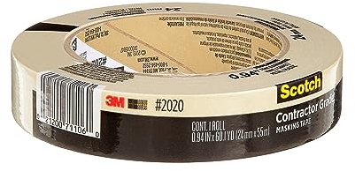 3M Highland Economy Masking Tape (MMM260024ARL), 1 Inches Width x 60 Yards Length