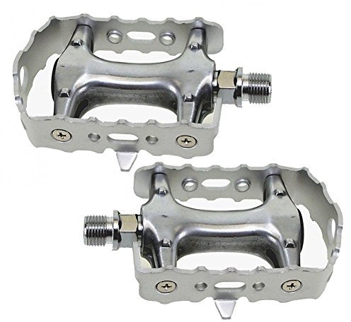 M-Wave MTB Pedale Trekking Fahrradpedale 9/16 silber Aluminium