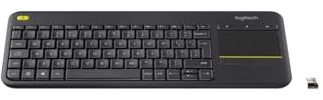 Logitech K400 Plus RF Wireless Tastatur Kroatisch, Slowenisch, Schwarz – Tastaturen (Standard, Wireless, RF Wireless, Schwarz)