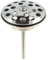 tecuro Universal Ablaufventil 1 1/4 Zoll x Ø 63 mm, Siebplatte Edelstahl poliert