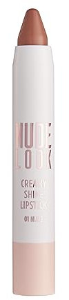 Golden Rose Nude Look Creamy Shine Lipstick (01 Nude)