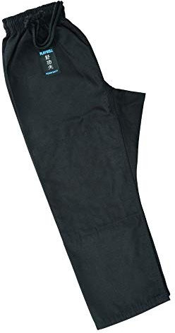 Playwell Elite BJJ Gi Pantalon d'entraînement pour enfant Noir, Noir , M0