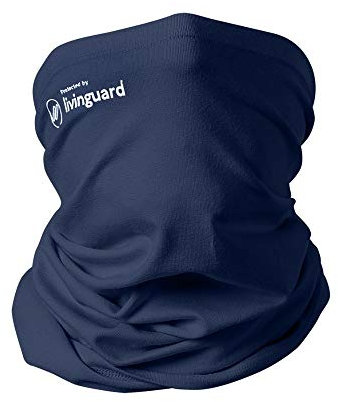 Livinguard TUBE MASK LITE |Schlauchschal Winter Halstuch für Laufen Radsport Herren Damen Multifunktionstuch Halswärmer Warm Fleece Winddicht Ski Nackenwärmer Fussball Schwarz|Light Blue, Men, TM-0-W-BB-ST-IN, Bombay Blue, Einheitsgröße
