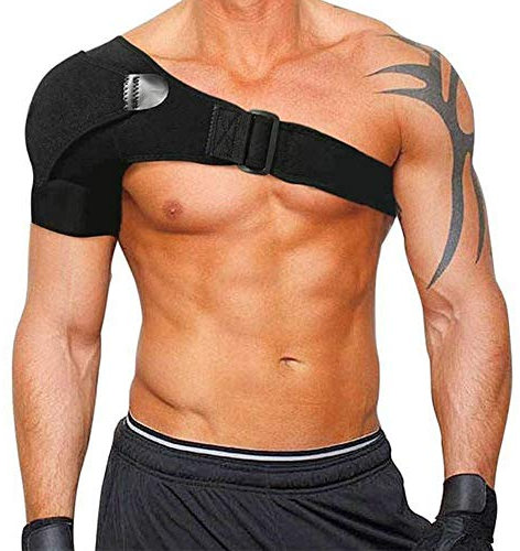 Verstellbare Schulterbandage Schulterschutz Schultergurt, Universial für rechte und linke Schulter Frauen und Herren, für AC-Gelenke, Sehnenentzündungen, Sportverletzungen Schmerzlinderung