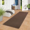 Snapstyle Feinschlingen Läufer Velour Teppich Strong Dunkelbraun in 9 Größen