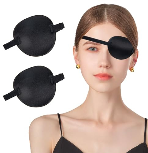 2pcs Eye Patches for Adults,Eye Patch Pirate Eye Patch Medical Eye Patch Costume,Eye Patches for Adults Medical Eye Patches for Adults,Eyepatch for Adult,Eyepatch Pirate Eye Patches for Adults
