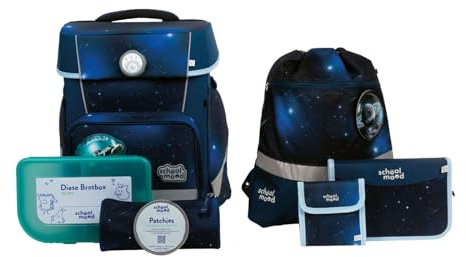 School Mood Champion 7-teiliges Schulranzen-Set Moritz (Weltall) [23-123]
