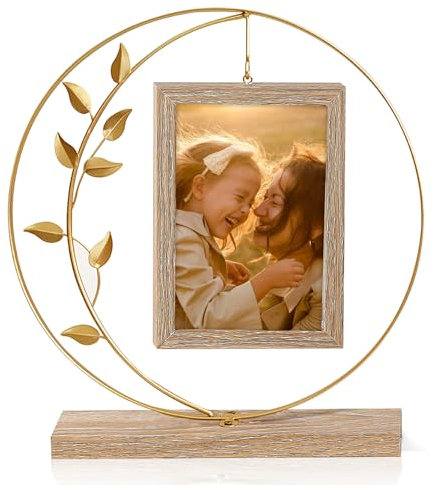 Reixuier Bilderrahmen 10x15 Gold,Bilderrahmen 10x15 Vintage KöNnen 2 Fotos mit HD Hochwertigem Glas und Metall Baum für Muttertagsgeschenk,Geschenk Uroma,Mama Geschenke,Erntedankfest,Weihnachten