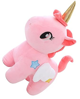 Alasum Muñeca de Unicornio de Peluche Juguete Suave para Niñas Regalo de Cumpleaños Cojín Decorativo para Sofá y Cama de Diseño de Dibujos Animados