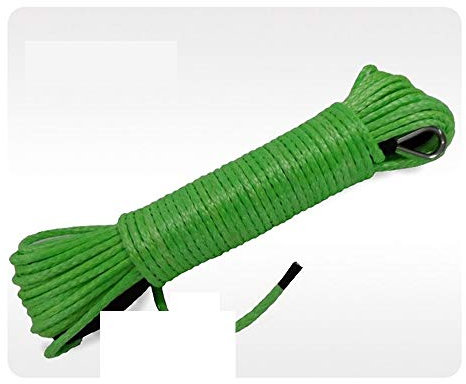 5mm verde * 15m cuerda sintética del torno, cabrestante ATV línea, ATV torno de cable, cuerda de remolque,Alta Intensidad
