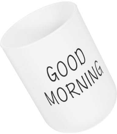 ABOOFAN Vaso de Reutilizable de Plástico Textura Mate Soporte Multifuncional para Cepillos Maquillaje para Hogar y Color