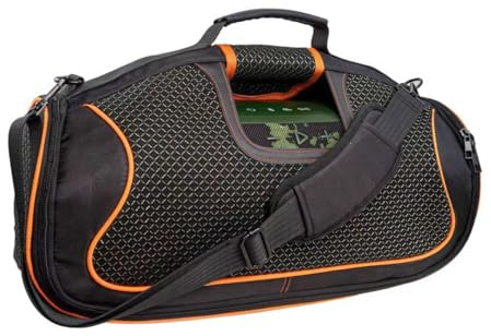 Hzycwgone Étui avec Sangle de Transport Housse pour JBL Boombox 4 Enceinte | Sac de Protection Sacoche de Voyage avec Poignée & Microphones Poche, Rangement Câble Accessoires, Extérieur et Voyage, Noir