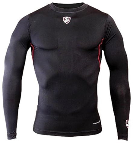 SG Icon Skin-Fit Cricket Top, Large (Black)