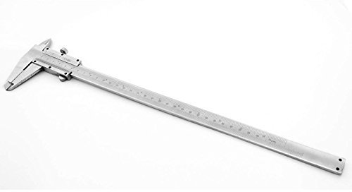 Topolenashop Calibro a corsoio analogico in acciaio 0-300mm 1/20-0,05mm