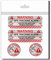 KOKOTEX GPS Aufkleber Auto (4 Stück) Silber klein Diebstahlschutz Tracking Alarm Tracker Sticker für Fahrrad Boot Wohnmobil Handy Tablet