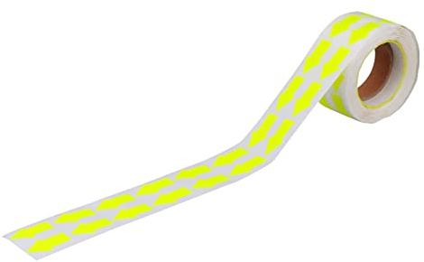 1rolle Leuchtende Aufkleber Etiketten Selbstklebende Bunte Diy Label Sticker Für Bastelprojekte Für Zuhause Schule Und Büro Fluoreszierende Farben