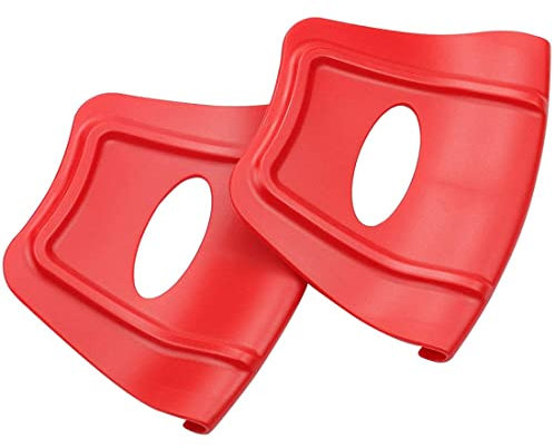 SCHNRR Wheel Rim Shield Rimshield Shield Protector Tool for Motorcycle Bike ATV Quad Tyre Tire Installation 2PCS, Red