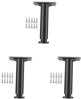 NeaxgeandX Juego de 3 soportes para cama central, marco de cama, patas de soporte para sofá, cama de madera, mesa de 22 cm