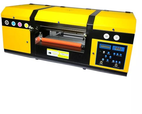CNCZONE Impresora UV DTF A3, cabezal de impresión doble, ancho de impresión de 297 mm, tinta blanca agitación automática, 2 años de garantía