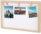 XCRPRT DIY Holz Fotocollage Rahmen, Wandbilderrahmen mit Fotoleine & Holzklammern, Querformat Bilderrahmen, Fotorahmen Collage für Zuhause, Küche, Büro, Dekoratives Aufhängen, 21x30cm