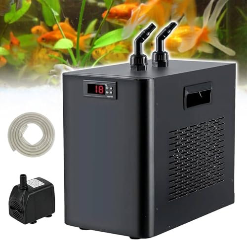 WANGYYDS Aquarium Chiller 42-264 gal Aquarium Cooler 1/10HP 1/3 HP 1/2 HP 1HP Fish Tank Chiller Hydroponic Water Chiller with Quiet Refrigeration Compressor Refrigeration,ForFishTankOnly-160L/42Gal