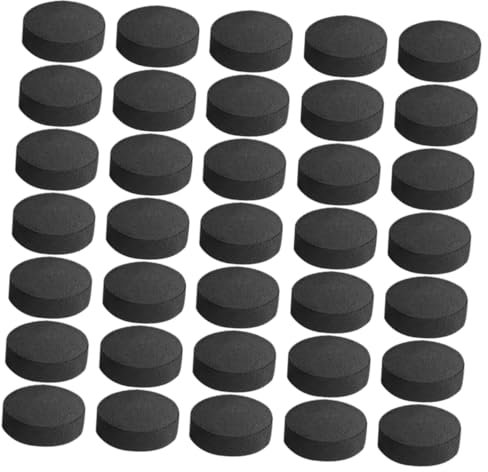 IWOWHERO 70 Pièces Charbon à Combustion Rapide Accessoires de Camping Barbecue Chauffage Chaleur poêle Charbon de Cuisine Fourniture de Charbon de Bois briquettes de Charbon de Bois Black