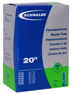 SCHWALBE Fahrradschlauch Schlauch Nr.7 20 Zoll (Ausführung: AV 7, 40mm)