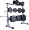 Physionics® Hantelablage - Ø 25 mm, max. 300kg, 3 Ebenen, Grau/Schwarz, Stahl - Hantelständer, Kurzhantelständer, Langhantelständer, Hantelscheibenständer, Kurzhanteln (Grau)