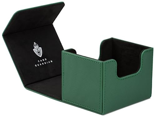 Card Guardian - Premium Deck Box for 100+ Cards for Trading Card Games TCG (Green)