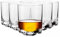 Krosno - Verres à whisky | Lot de 6 | 280 ml | Collection Mixologie | Verres avec base ornée | Whisky et cocktails | Verrerie de haute qualité | Idéal pour la maison, le bar et les cadeaux