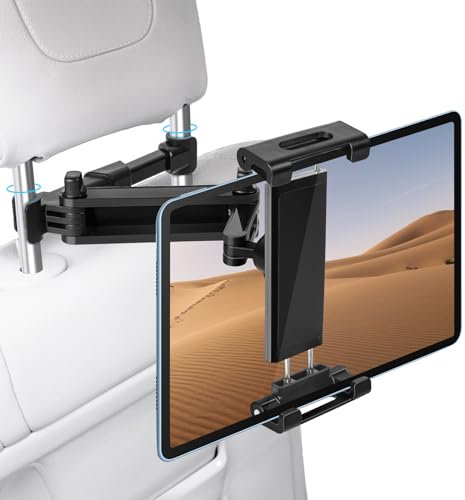 Tablet Halterung Auto, Ipad Halterung Auto Kopfstütze, 360° Drehbar Ausziehbare, Universal Tablet Kopfstützenhalter Für Sumsung Tab, Ipad, Switch Und 4,7-11 Zoll Geräte, Tablethalterungen Auto