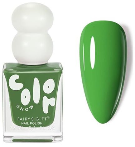 Green Nail Polish - Quick Drying Nail Varnish - Bright Green Nail Polish - Long Lasting Nail polish No UV Needed,Chip Resistant for DIY Manicure Decorations