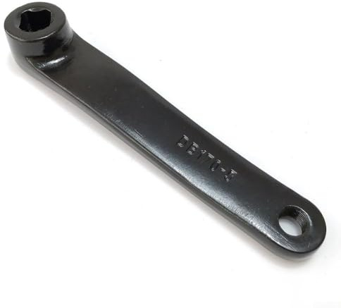 Elegante y fuerte mejora tu viaje con nuestras fiables bielas de bicicleta estática de 170 mm con agujero cuadrado en hierro sólido (izquierda)