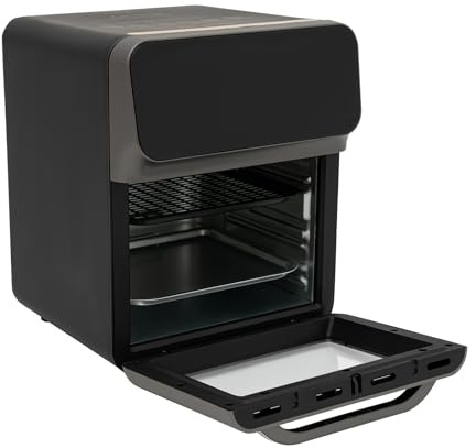 Elektrobackofen LCD-Touchscreen Visuelle Funktion Backofen Elektrobackofen, Auftauen,13L Kapazität,mit 2 Backbleche,für Backen und Grillen verschiedener Köstlichkeiten,10.63x10.23x12.6in