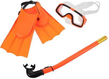 Cabilock Snorkeling Gear Set Fog Diving Goggles and for Boy Girl Beach Pool Training