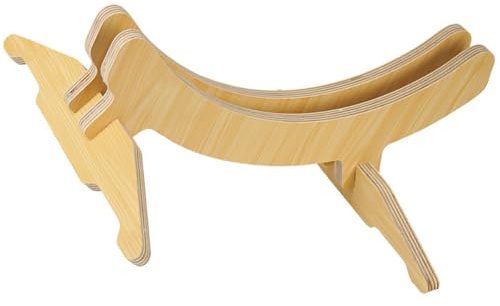 Toyvian Supporto per Parcheggio Bici Regolabile in Legno Massello Rastrelliera Stabile per Esposizione e Deposito Biciclette Supporto Posteriore per Uso Domestico e Terreni Irregolari